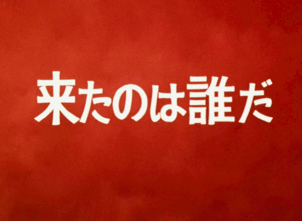 来たのは誰だ